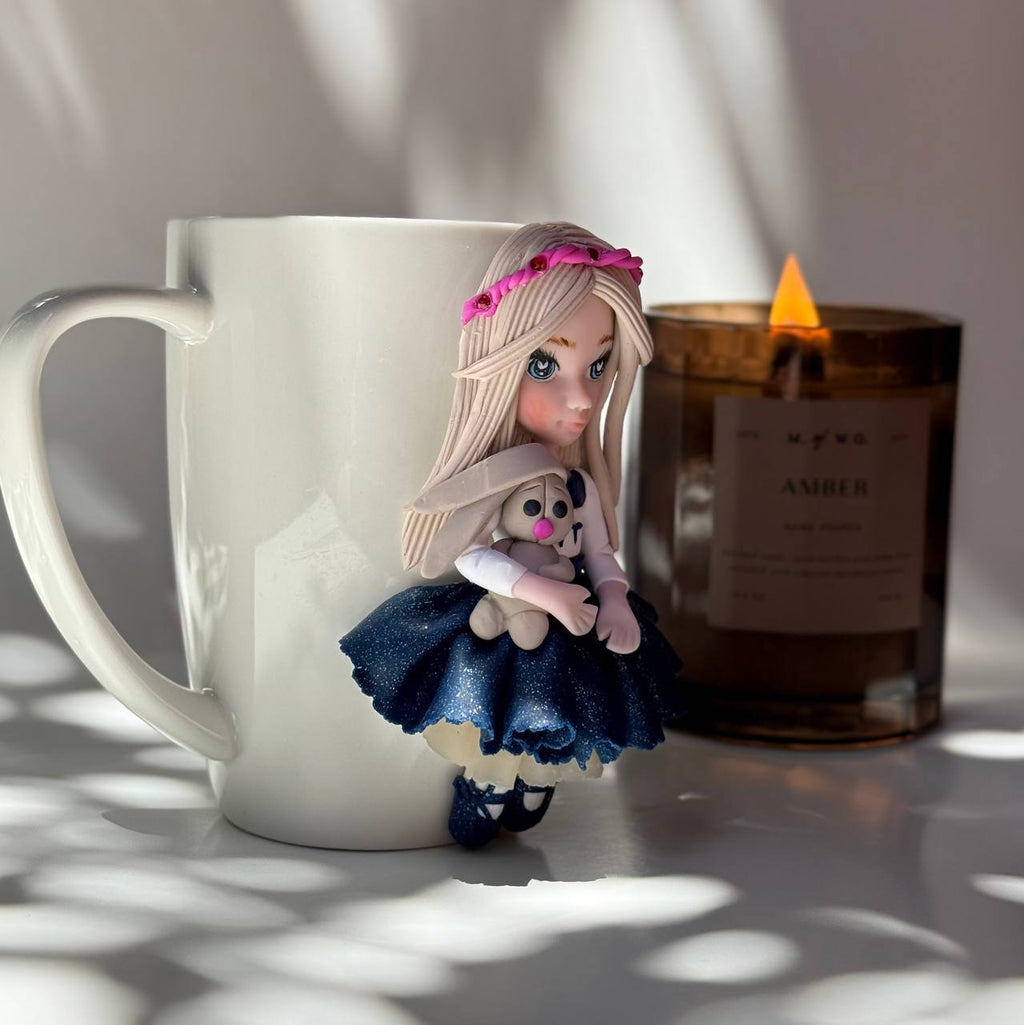 Detailed Face Doll Mug
