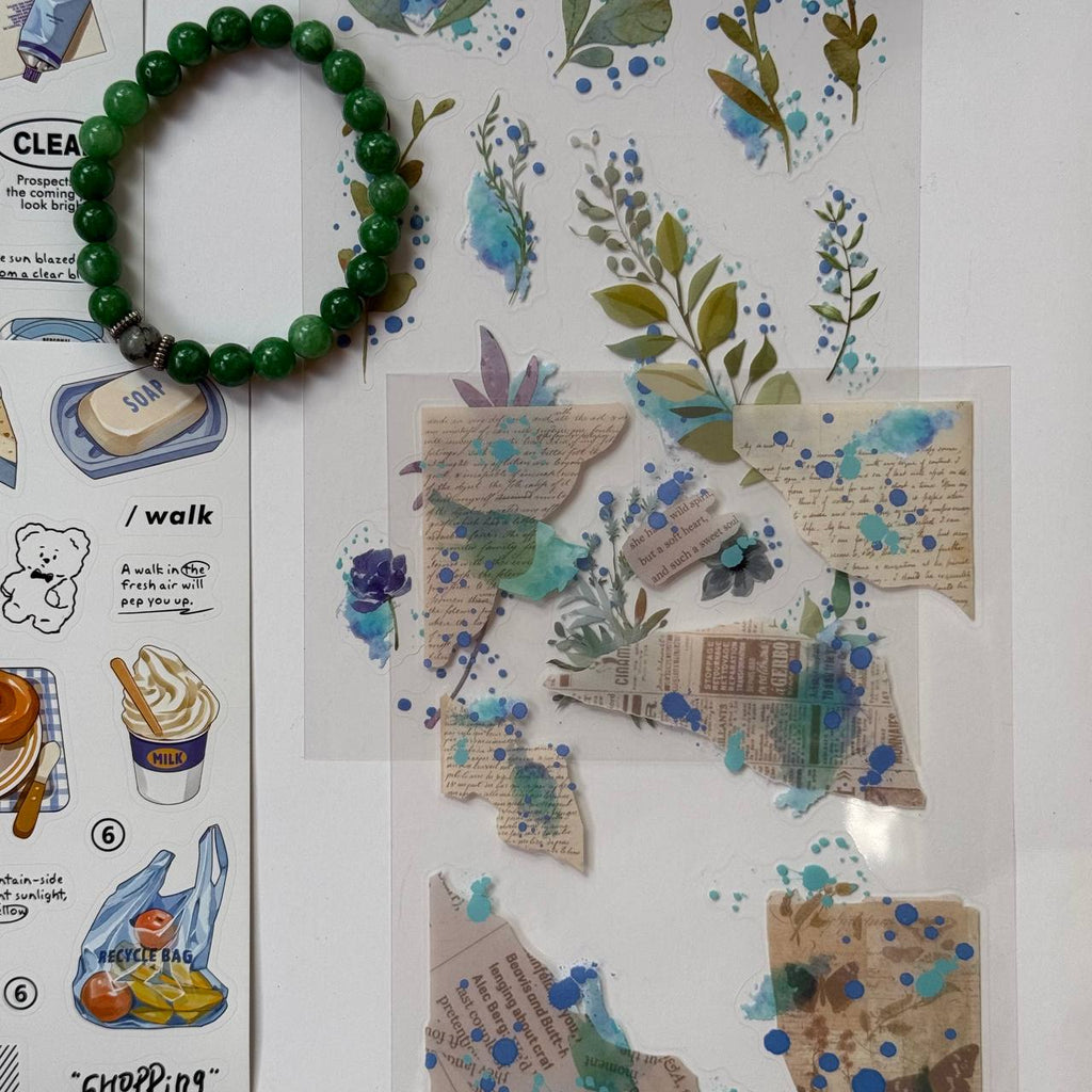 🩵 Blue Floral Bundle – A5 Notebook Set