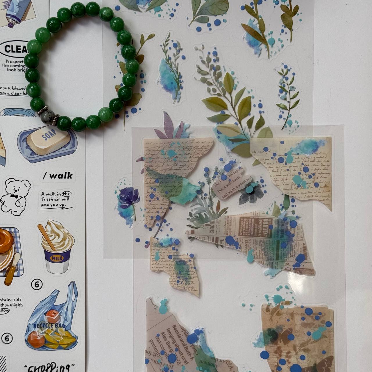 🩵 Blue Floral Bundle – A5 Notebook Set