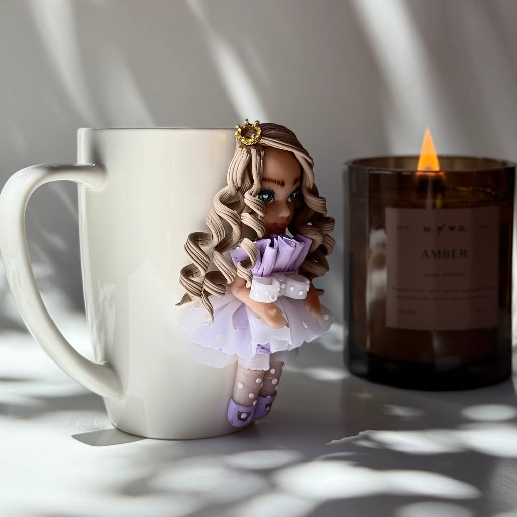 Detailed Face Doll Mug