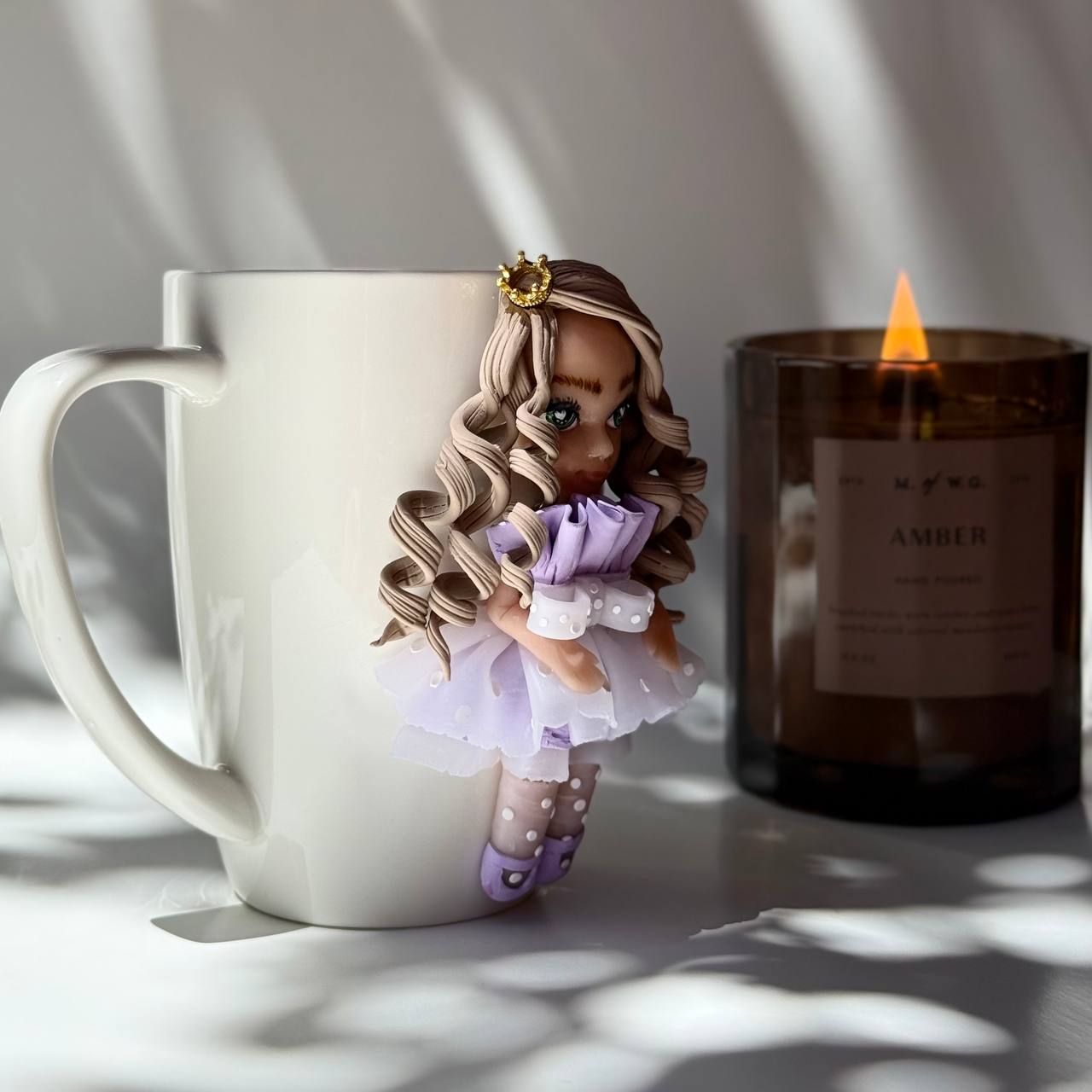 Detailed Face Doll Mug