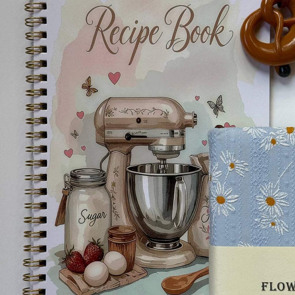 🩵 Blue Floral Bundle – A6 Notebook Set