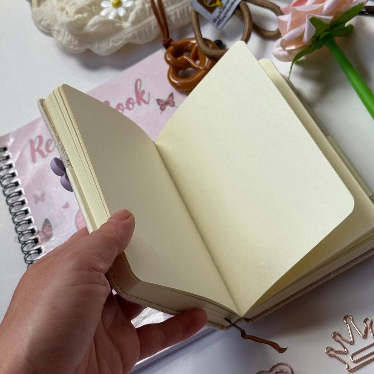 🌸 Pink Floral Bundle | A6 Notebook Stationery Set 🎀