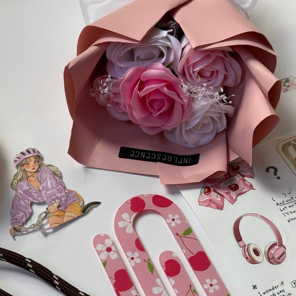 🌷 Pink Floral Bundle — A5 Notebook Set
