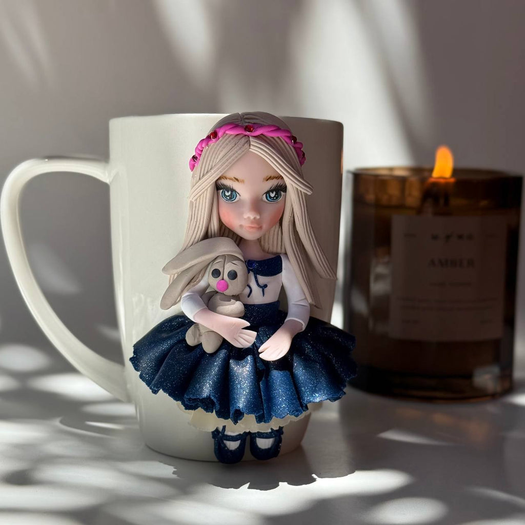 Detailed Face Doll Mug