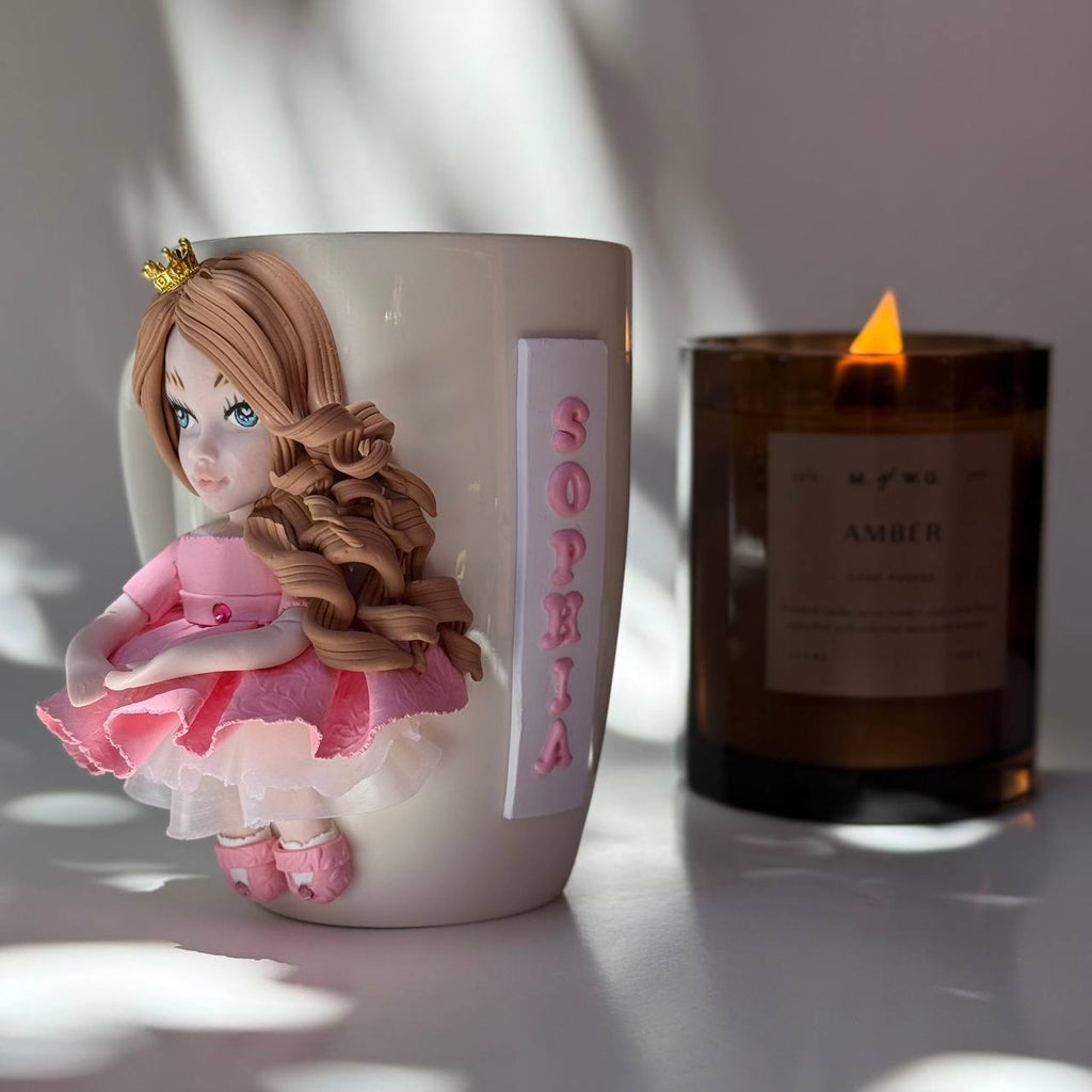 Detailed Face Doll Mug + Name 👑