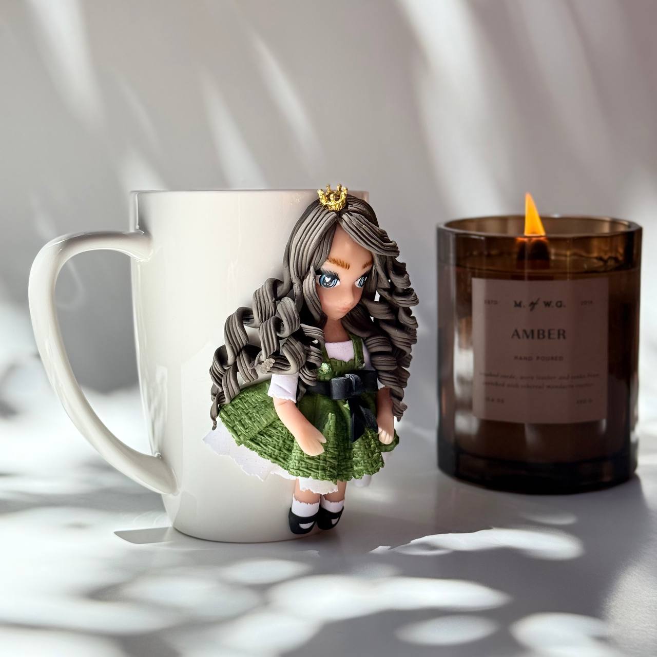 Detailed Face Doll Mug