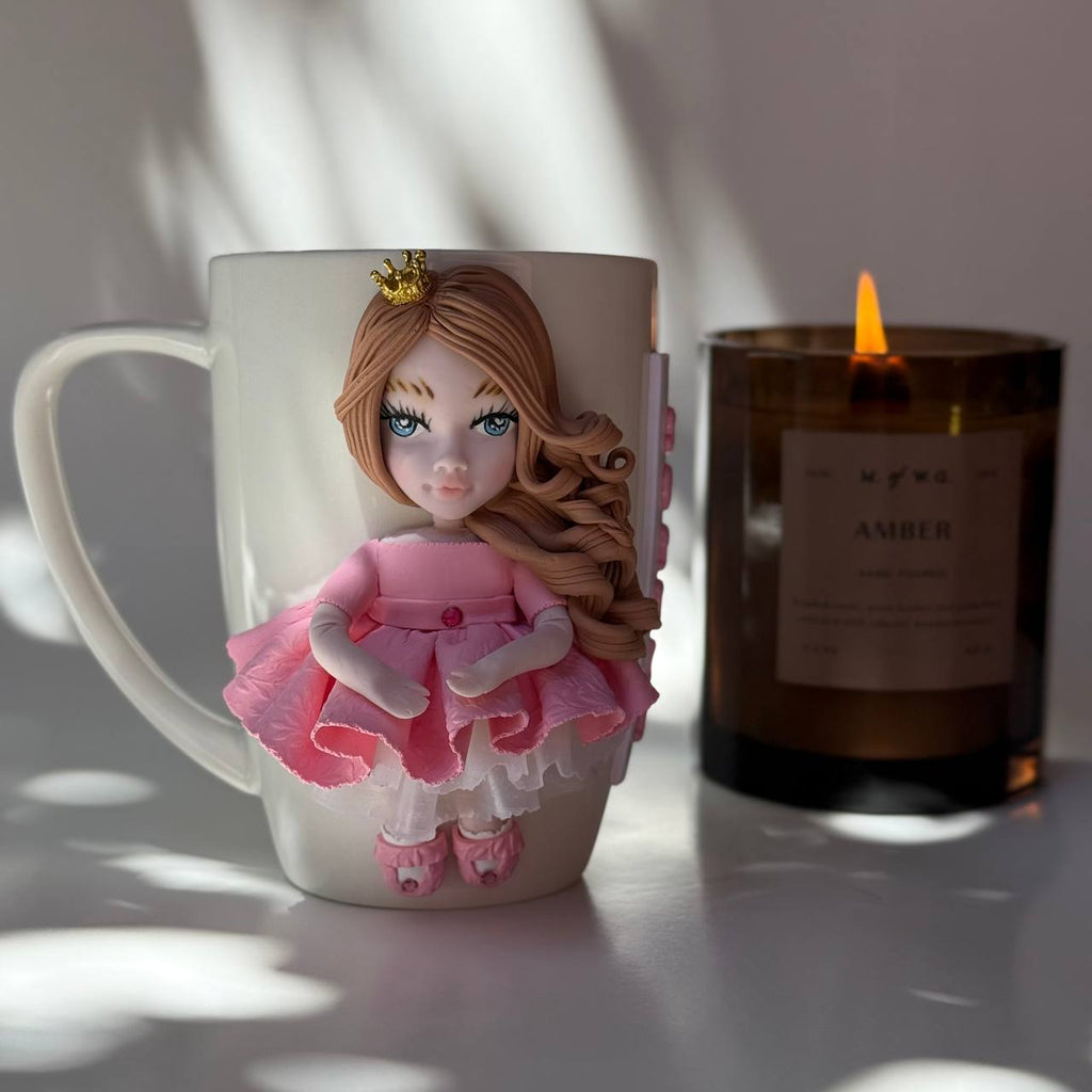Detailed Face Doll Mug