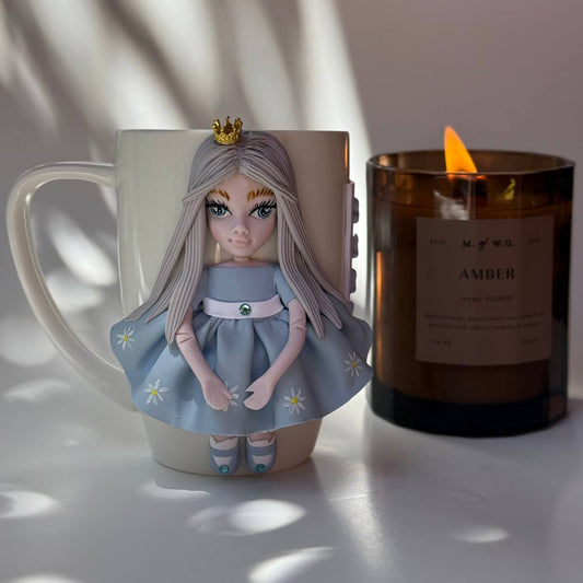 Detailed Face Doll Mug