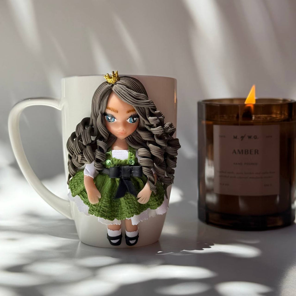 Detailed Face Doll Mug
