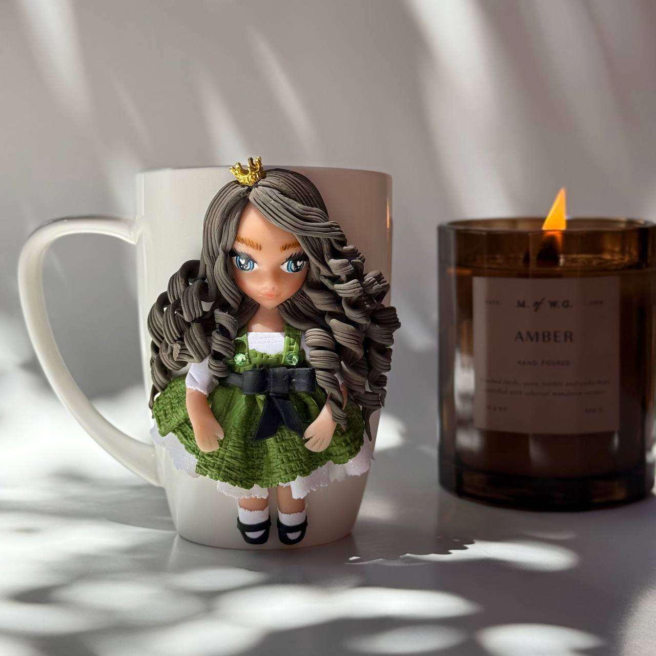 Detailed Face Doll Mug