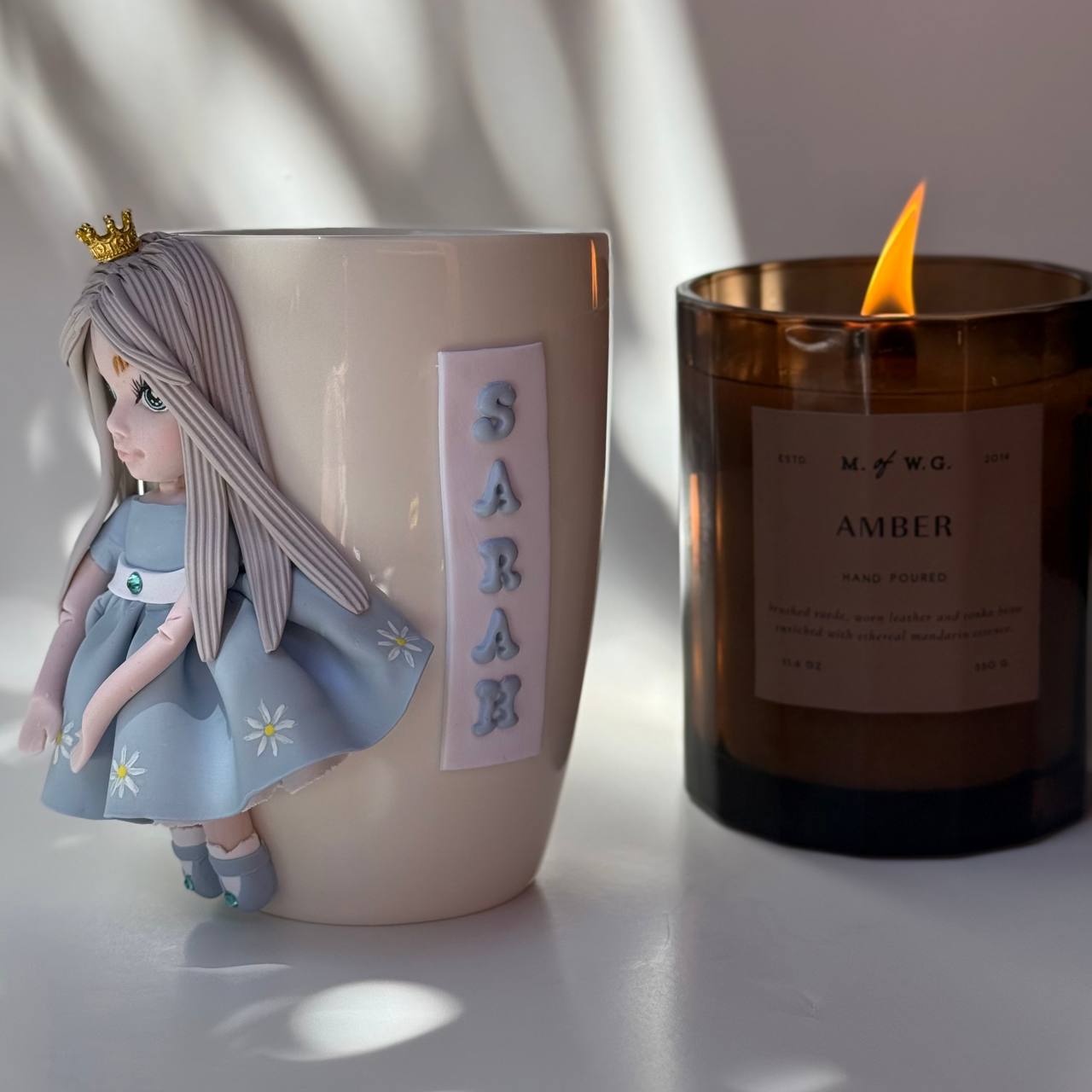 Detailed Face Doll Mug + Name 👑