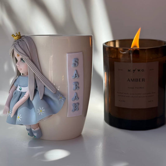 Detailed Face Doll Mug + Name 👑